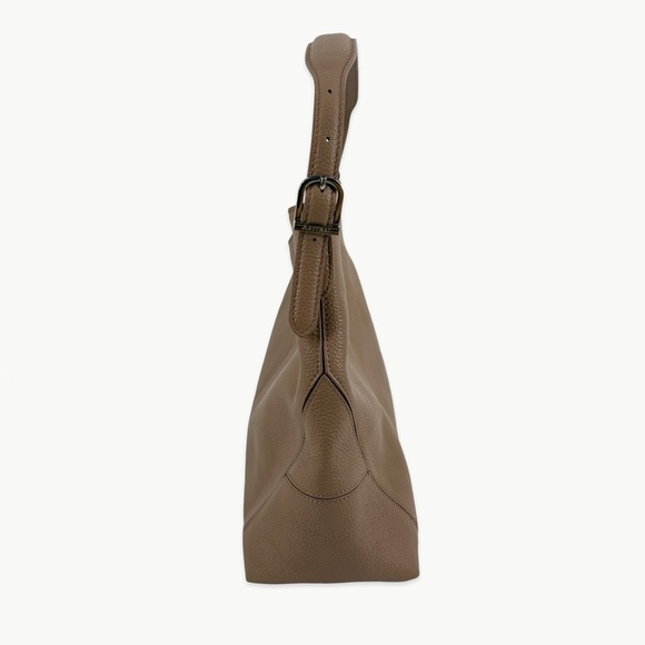 Aspinal of London Pebble Leather Hobo Shoulder Bag | Soft Taupe | Discontinued - Picture 14 of 16